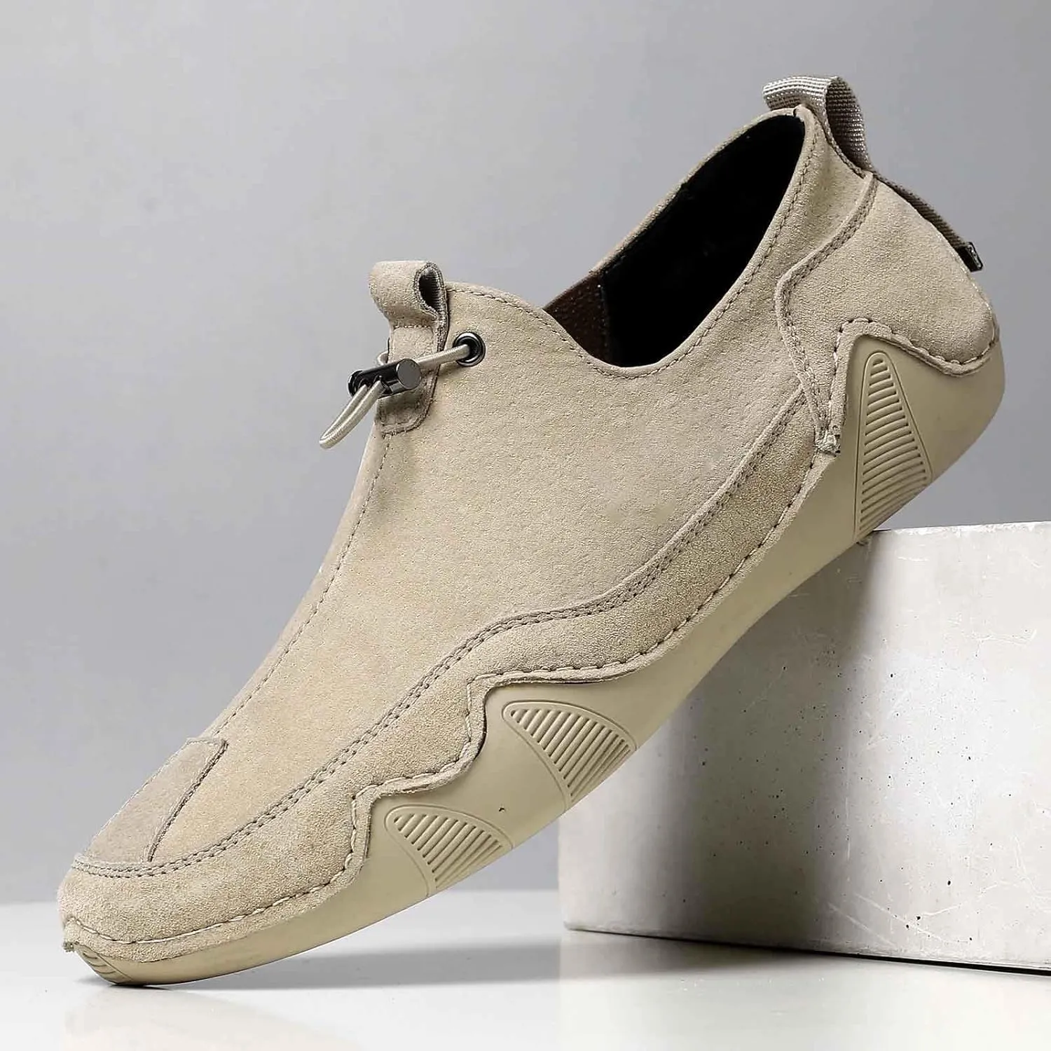 Chromatrail Comfortable Barefoot Walking Shoes Fashion Casual Lightweight Commute Shoes Slip-on Minimalist Shoe Men