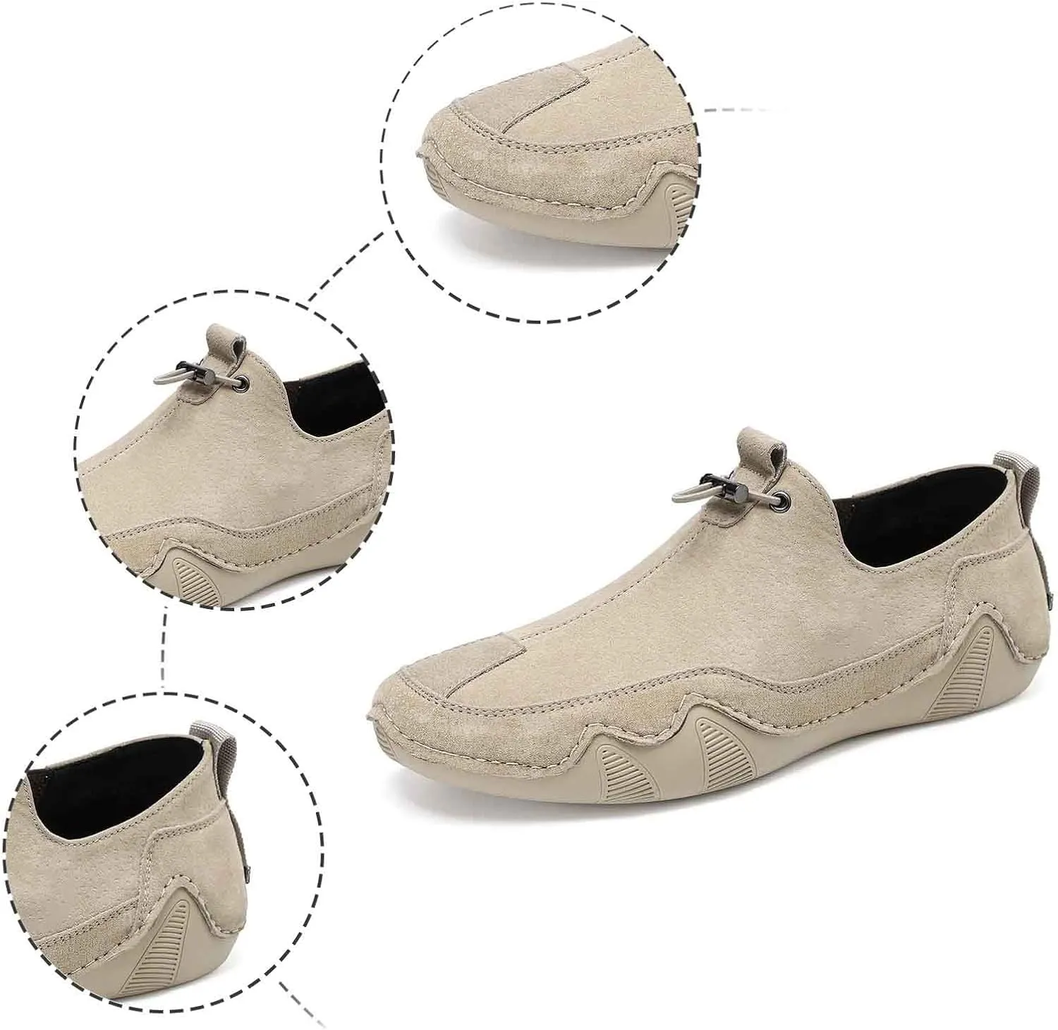 Chromatrail Comfortable Barefoot Walking Shoes Fashion Casual Lightweight Commute Shoes Slip-on Minimalist Shoe Men