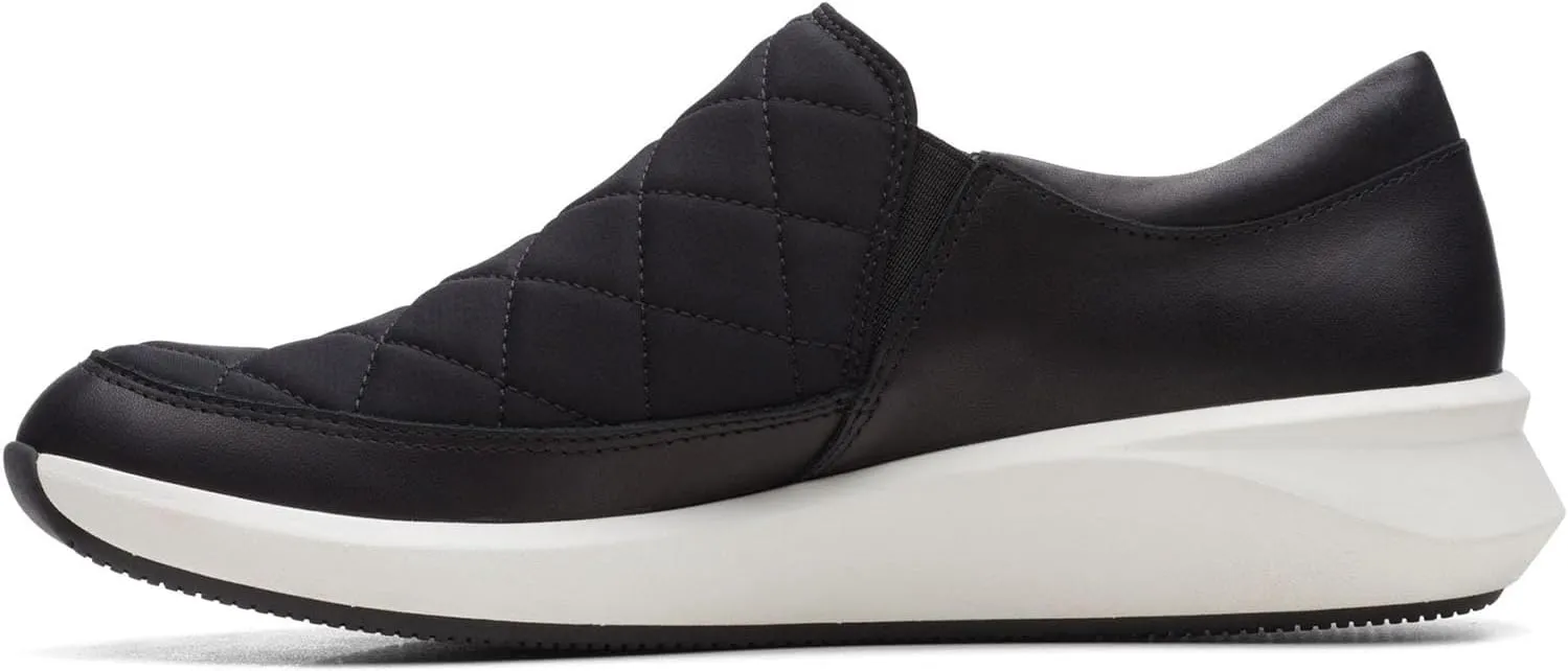 Clarks Un Rio Spark Leather Sneaker, 10, Black