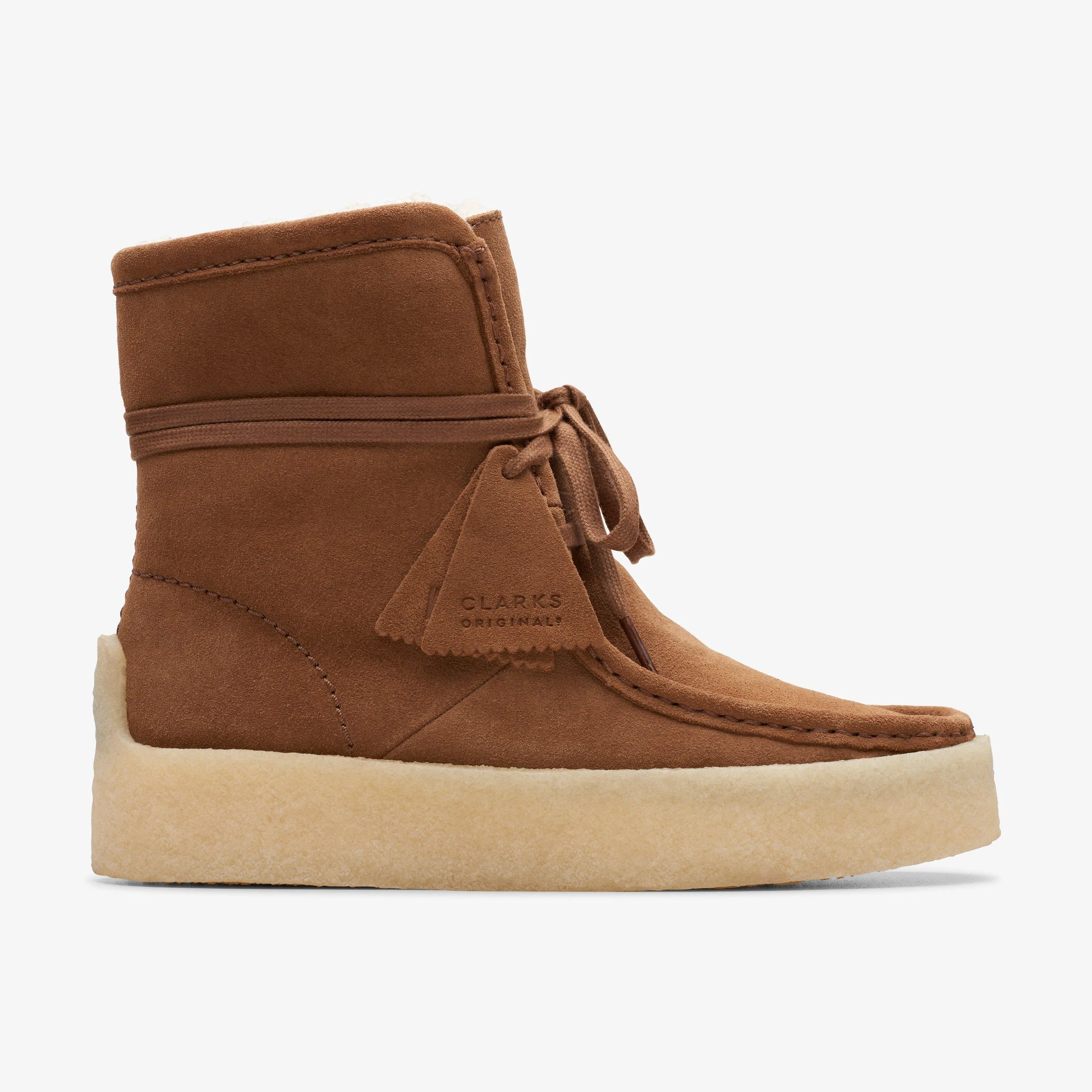 Clarks Women Wallabee Cup Hi Brown 26174015