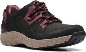 Clarks Women's Wave Range AP Sneaker Black Combi 9.5