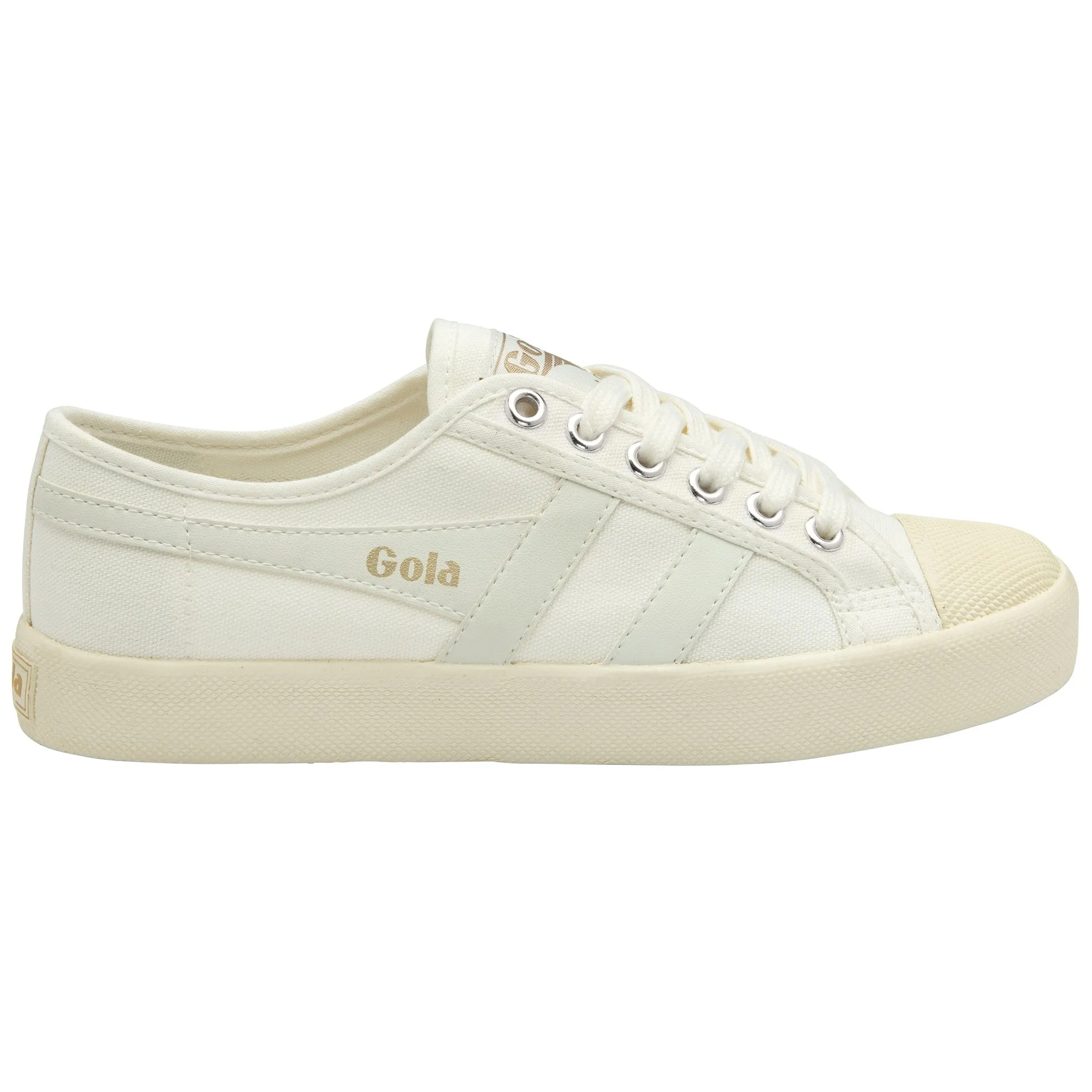 Coaster Sneaker (Off White   Off White   Gold)