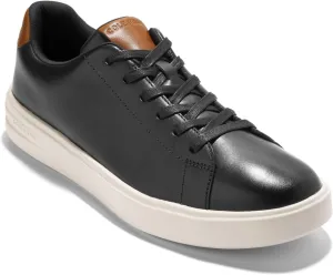 Cole Haan Men's Grand  Court Sneakers, Black/Ivory, 8.5