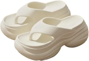Comfy Flip Flops for Women Lightweight Thicken Sole Slippers Non-Slip Shower Bathroom Beach Slides Sandals 2025