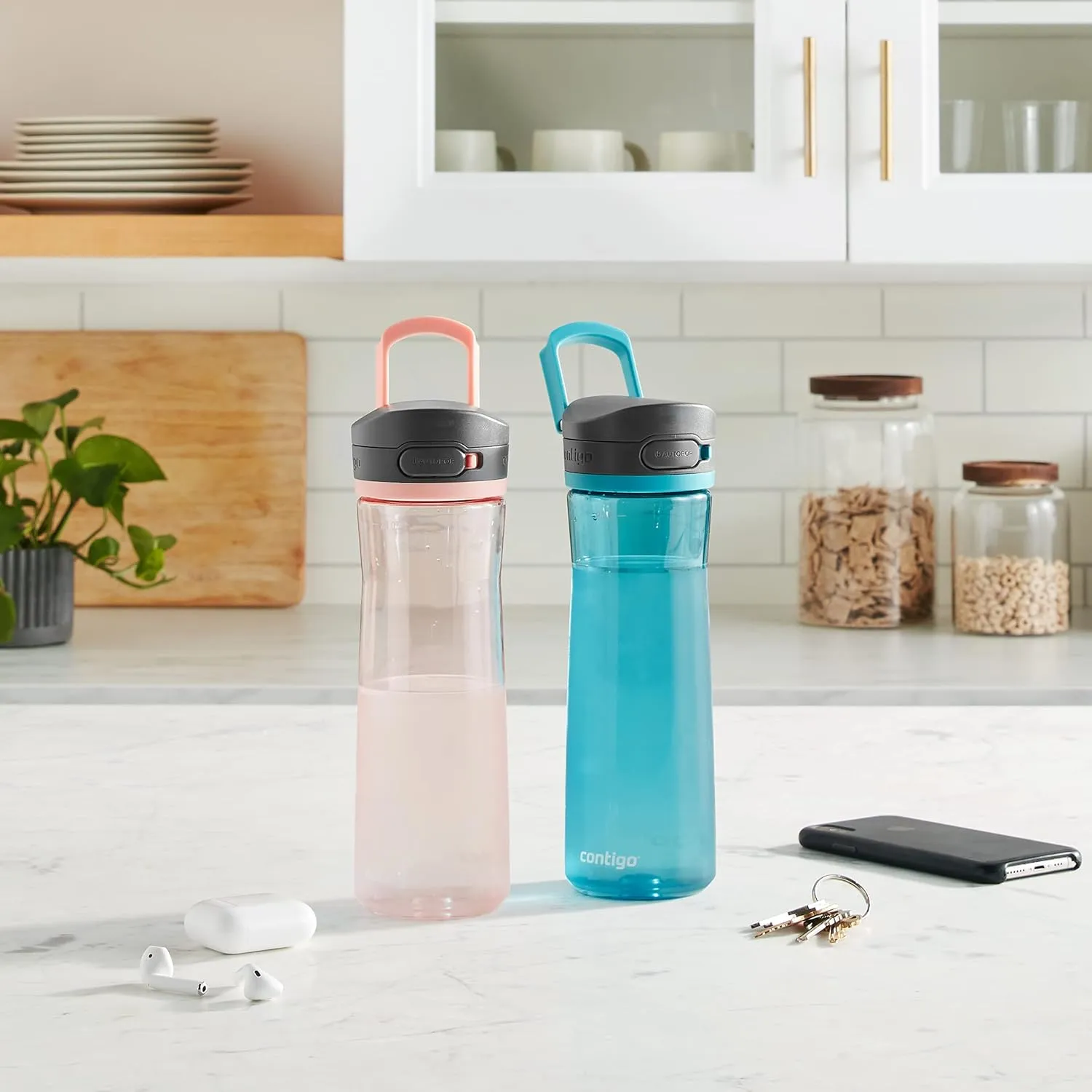 Contigo Jackson 2.0 Tritan Water Bottle with AUTOPOP Lid, 24 Oz., 2- Pack