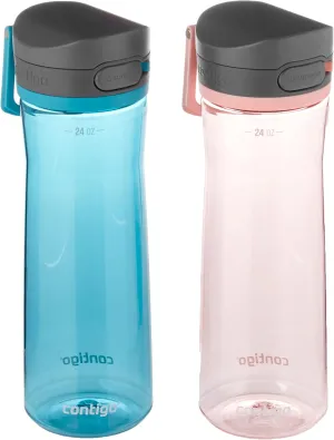 Contigo Jackson 2.0 Tritan Water Bottle with AUTOPOP Lid, 24 Oz., 2- Pack