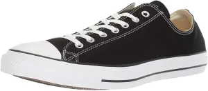 Converse Unisex Chuck Taylor All Star Classic Sneaker (10.5 D(M) US Men / 12.5 B(M) US Men, Black/White.)
