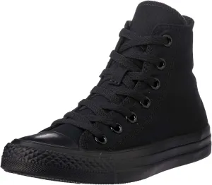 Converse Unisex Chuck Taylor All Star Hi Top Sneaker Shoes (10.5 D(M) US, Black Monochrome)