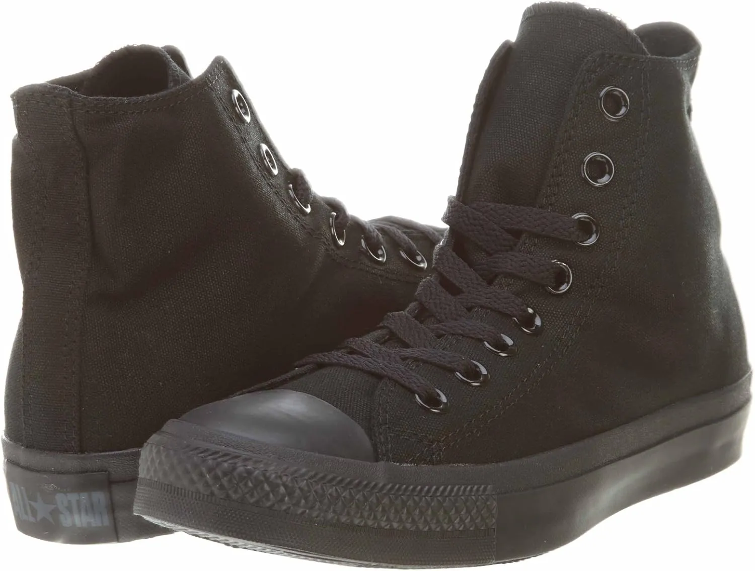 Converse Unisex Chuck Taylor All Star High Top Sneakers Optical White (8 B(M) US Women / 6 D(M) US Men, Black Monochrome)