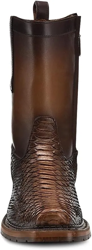 Cuadra Men's Boot in Genuine Python Leather Honey 1J2VPH