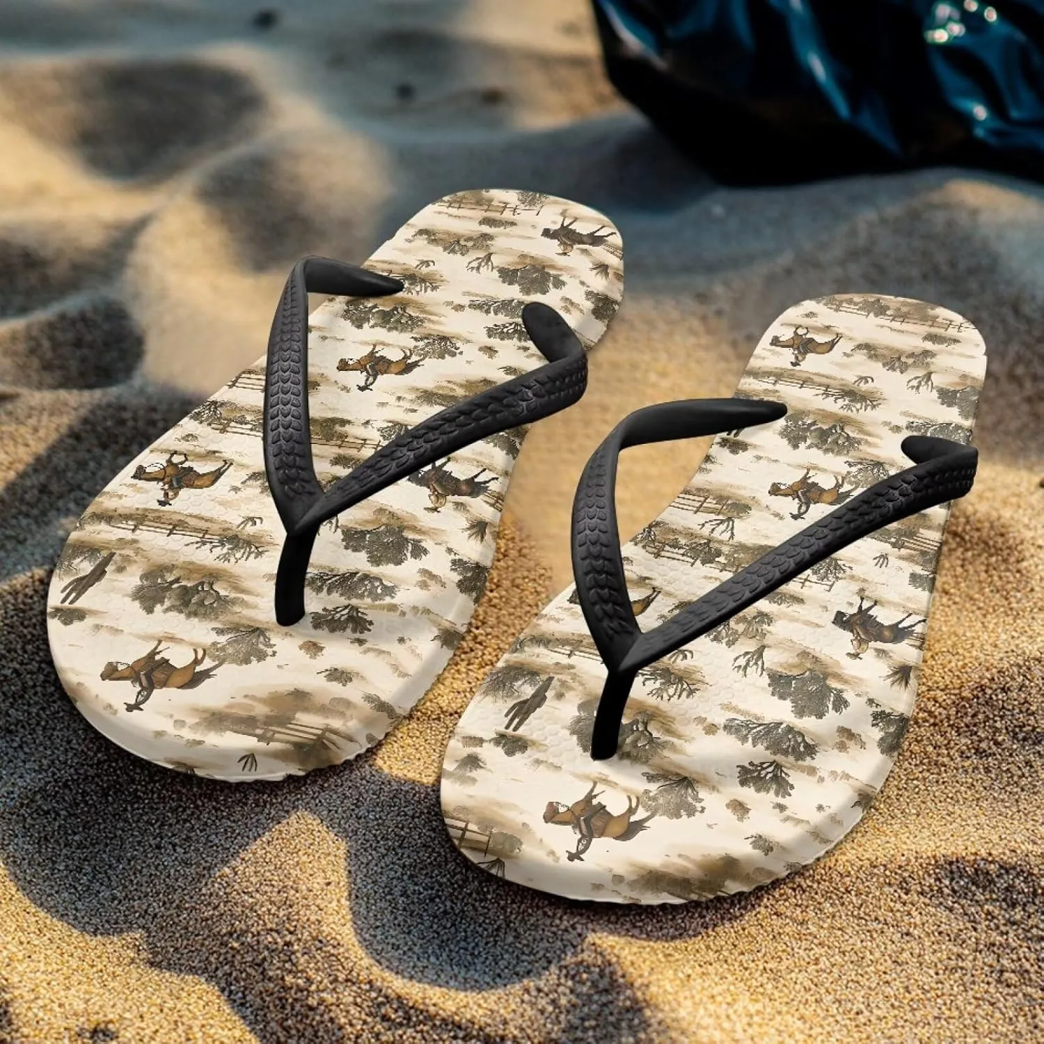 Cushion Breeze Women's Flip Flop Fashion House Soft Cushion Footbed Arch Support Fashion Summer Shoes Black Sole Size US 5.5-9.5