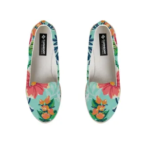 Cyan Floral Nook Espadrille