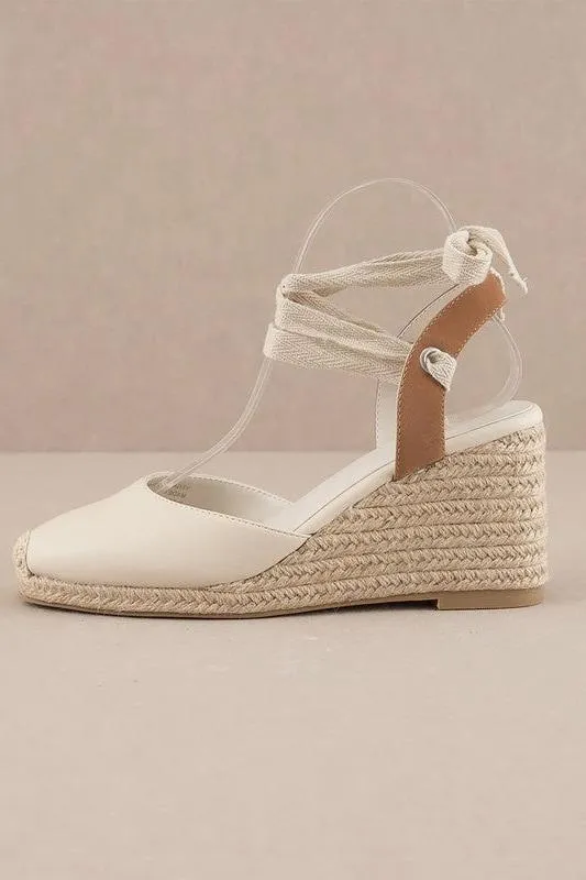D-ALONDRA-ESPADRILLE, LACE UP, WEDGE