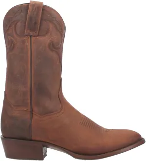 Dan Post Mens Simon Embroidered Round Toe Casual Boots Mid Calf - Brown