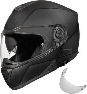 Daytona Helmets Glide Modular Motorcycle Helmet - DOT Approved Flip Up Motorcycle Helmet - Bluetooth Ready Full Face Motorcycle Helmet with Dual Visors for Men, Women & Youth