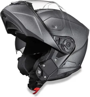 Daytona Helmets Glide Modular Motorcycle Helmet - DOT Approved Flip Up Motorcycle Helmet - Bluetooth Ready Full Face Motorcycle Helmet with Dual Visors for Men, Women & Youth
