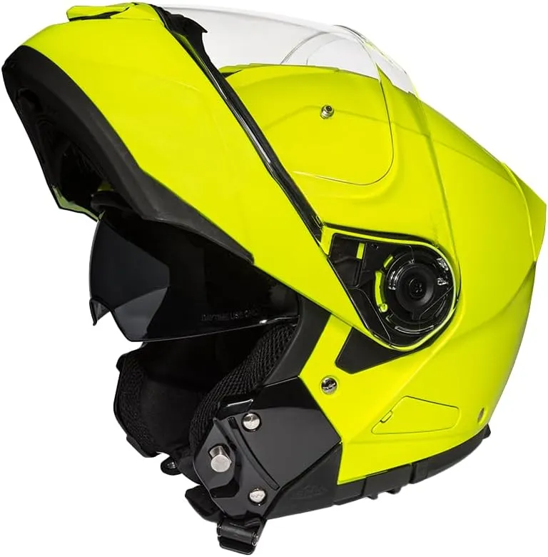 Daytona Helmets Glide Modular Motorcycle Helmet - DOT Approved Flip Up Motorcycle Helmet - Bluetooth Ready Full Face Motorcycle Helmet with Dual Visors for Men, Women & Youth