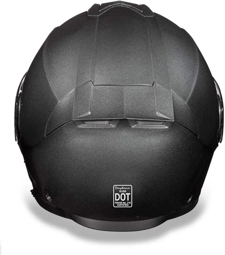 Daytona Helmets Glide Modular Motorcycle Helmet - DOT Approved Flip Up Motorcycle Helmet - Bluetooth Ready Full Face Motorcycle Helmet with Dual Visors for Men, Women & Youth