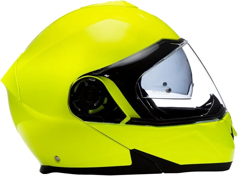 Daytona Helmets Glide Modular Motorcycle Helmet - DOT Approved Flip Up Motorcycle Helmet - Bluetooth Ready Full Face Motorcycle Helmet with Dual Visors for Men, Women & Youth