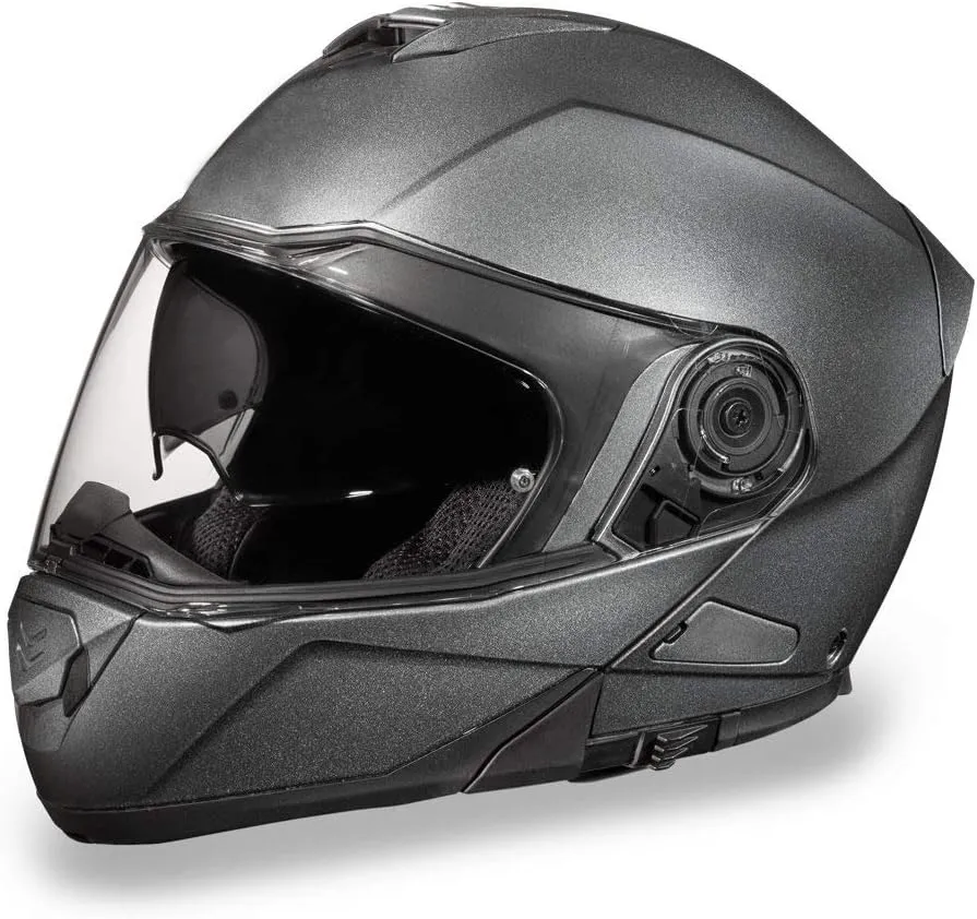 Daytona Helmets Glide Modular Motorcycle Helmet - DOT Approved Flip Up Motorcycle Helmet - Bluetooth Ready Full Face Motorcycle Helmet with Dual Visors for Men, Women & Youth