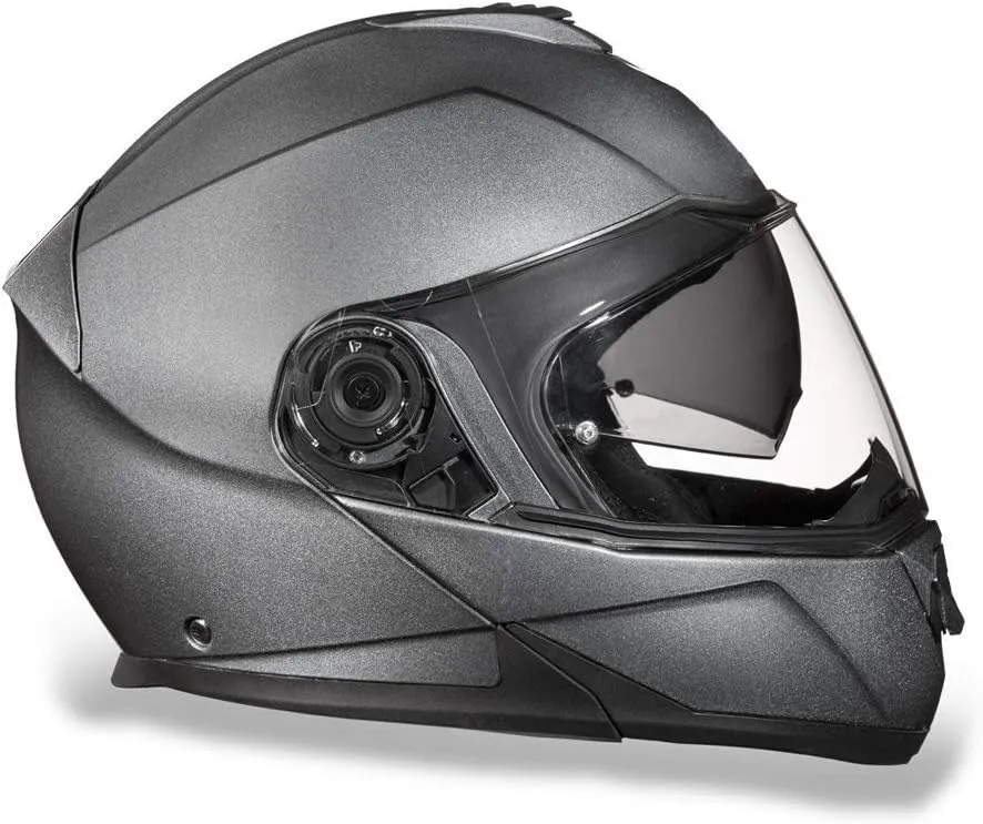 Daytona Helmets Glide Modular Motorcycle Helmet - DOT Approved Flip Up Motorcycle Helmet - Bluetooth Ready Full Face Motorcycle Helmet with Dual Visors for Men, Women & Youth