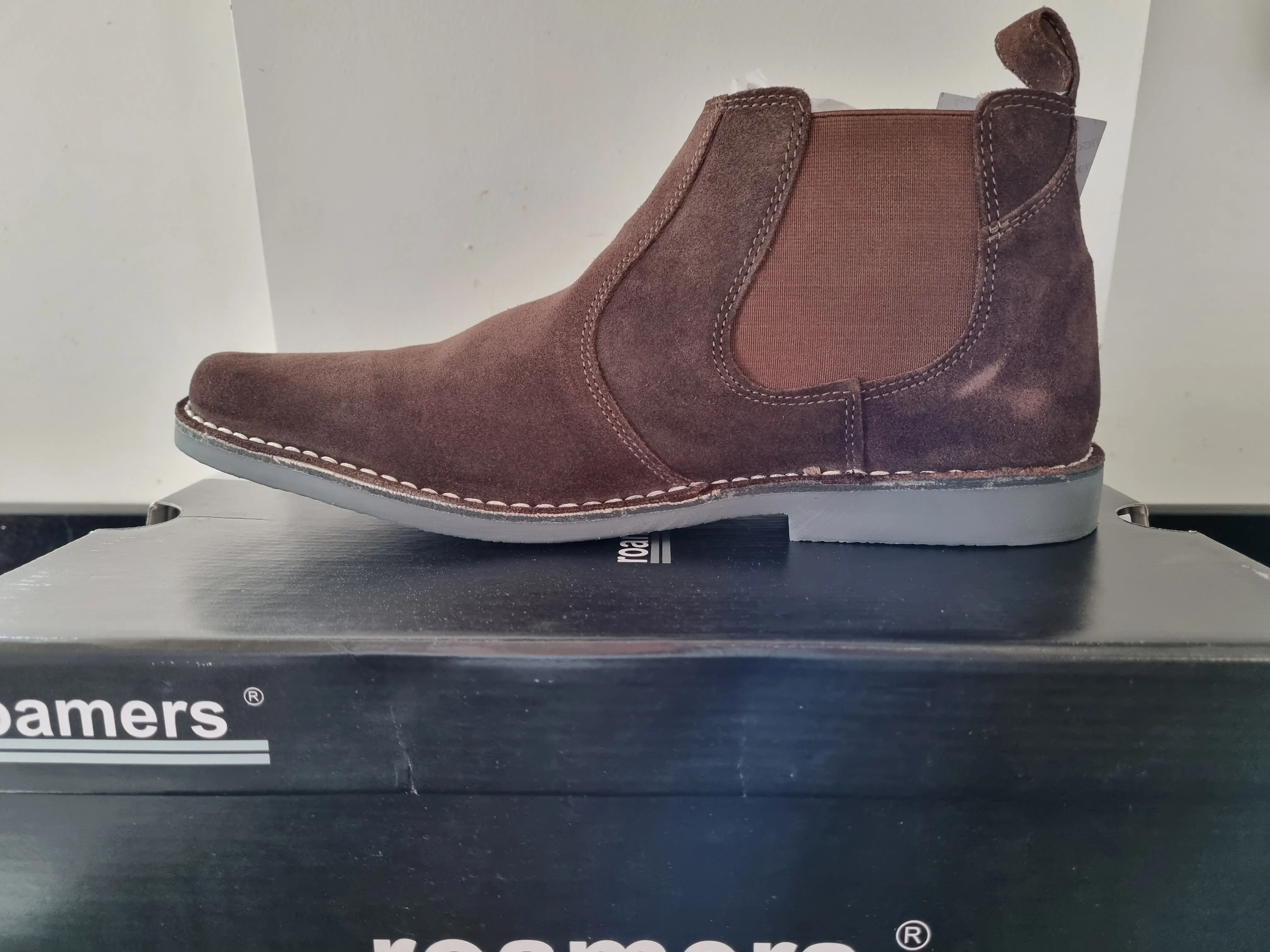 Desert Boot by Roamers - Chelsea Chocolate Suede (M765DBS)