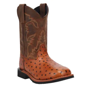 DPC5008 Dan Post Jet Leather Youth Cowboy Boot - Tan Cognac