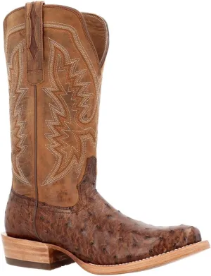 Durango® Men's PRCA Collection Full-Quill Ostrich Western Boot, Kango Tobacco And Rust, Size 9(B)