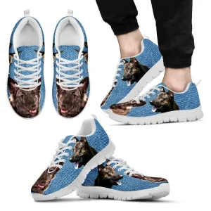 Dutch Shepherd Print (Black/White) Running Shoes For Men-Free Shipping Limited Edition