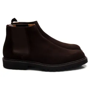 'Elgin' Dark Brown Suede Chelsea Boots UK 9.5 E