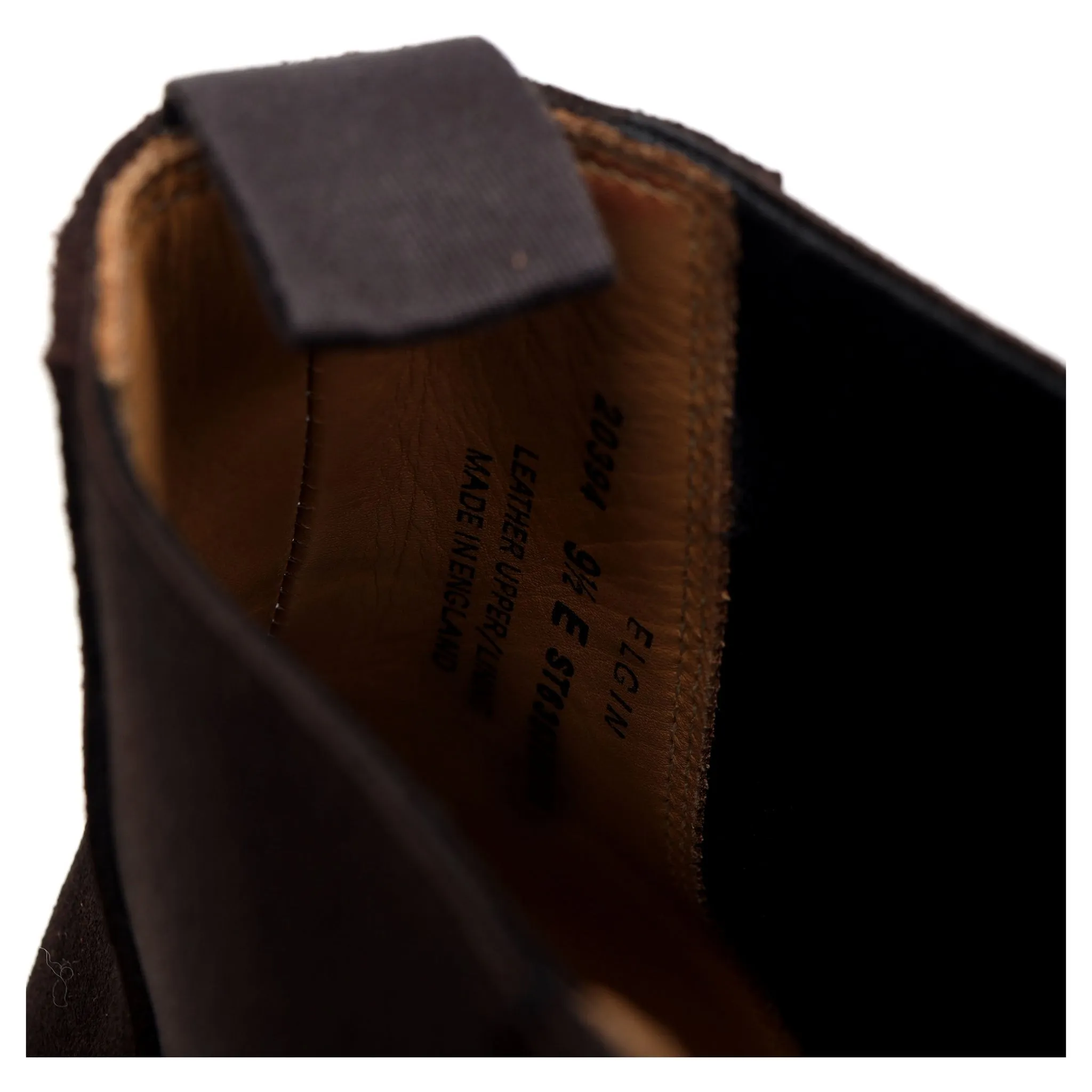 'Elgin' Dark Brown Suede Chelsea Boots UK 9.5 E