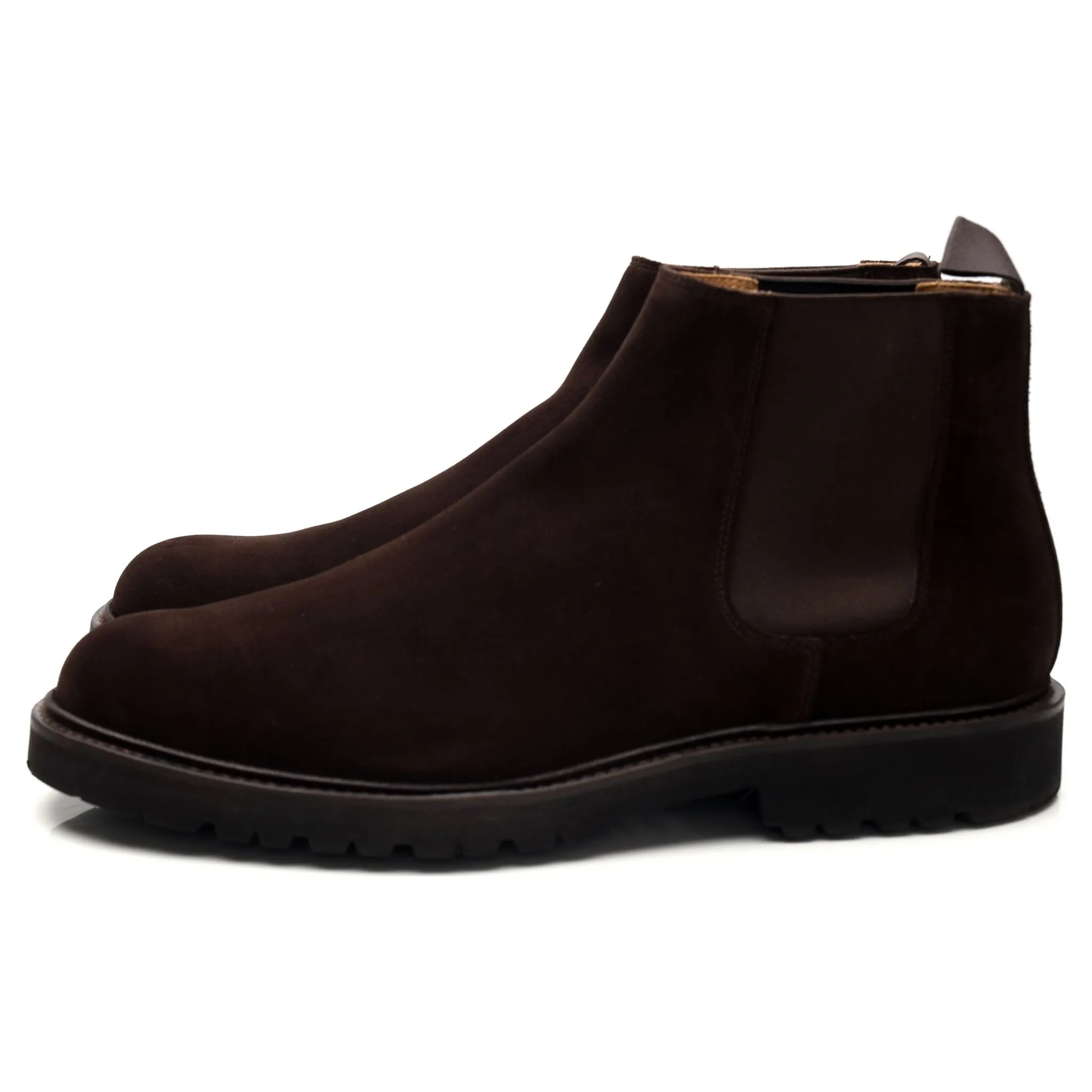 'Elgin' Dark Brown Suede Chelsea Boots UK 9.5 E