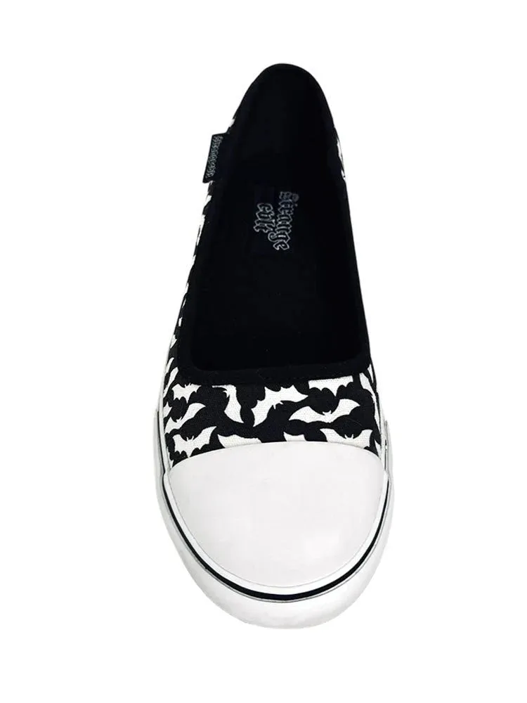 Emily Bat Sneaker Flat (White) STRANGE CVLT