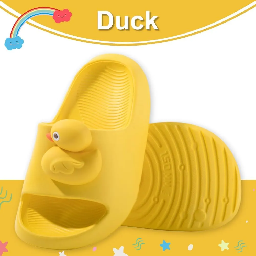 Fiedaz Kids Slides for Girls Boys Toddler Cloud Slides Animal Quick Drying Beach Slides Toddler Pool Shower Flip Flops Slippers