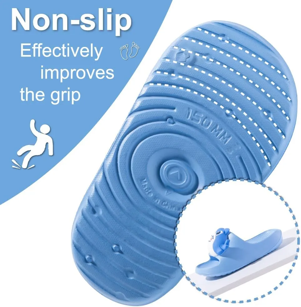 Fiedaz Kids Slides for Girls Boys Toddler Cloud Slides Animal Quick Drying Beach Slides Toddler Pool Shower Flip Flops Slippers