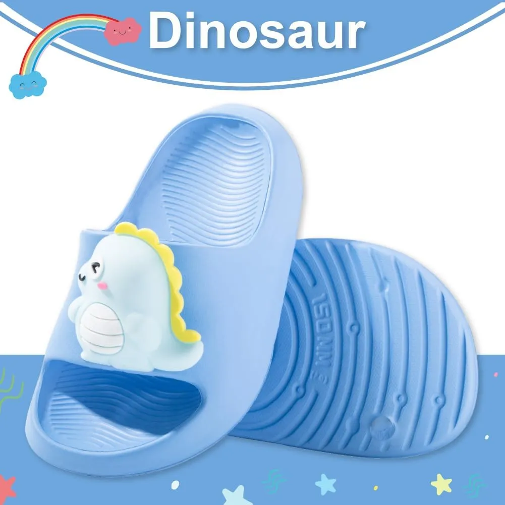 Fiedaz Kids Slides for Girls Boys Toddler Cloud Slides Animal Quick Drying Beach Slides Toddler Pool Shower Flip Flops Slippers