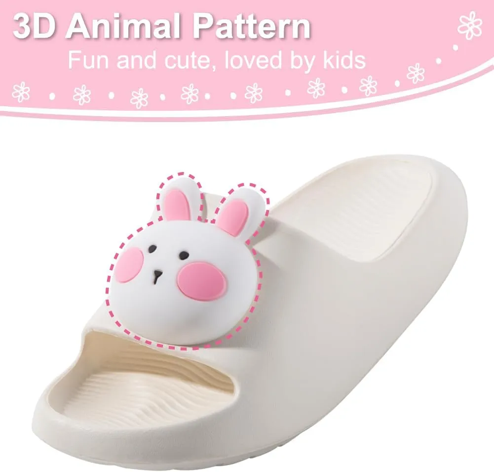 Fiedaz Kids Slides for Girls Boys Toddler Cloud Slides Animal Quick Drying Beach Slides Toddler Pool Shower Flip Flops Slippers