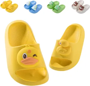 Fiedaz Kids Slides for Girls Boys Toddler Cloud Slides Animal Quick Drying Beach Slides Toddler Pool Shower Flip Flops Slippers