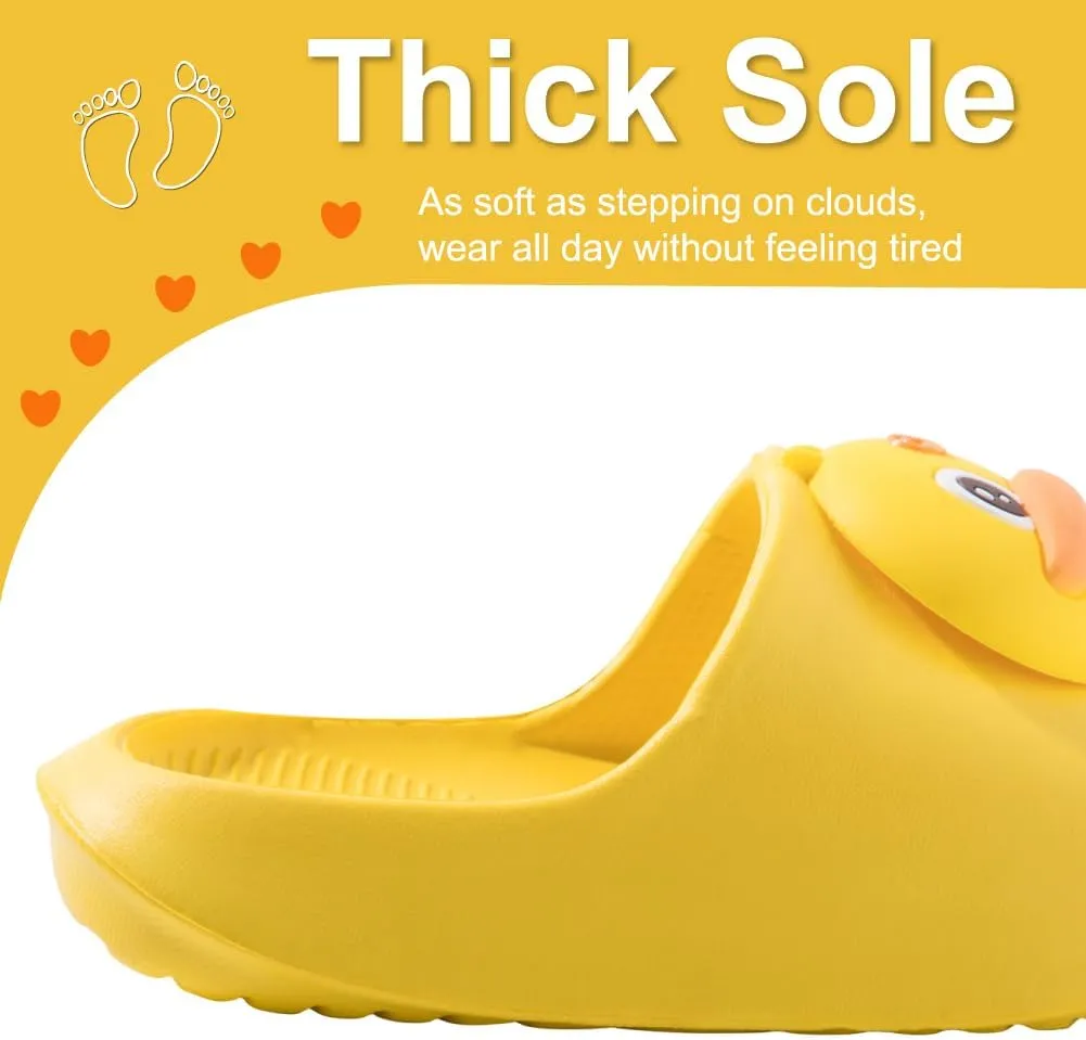 Fiedaz Kids Slides for Girls Boys Toddler Cloud Slides Animal Quick Drying Beach Slides Toddler Pool Shower Flip Flops Slippers