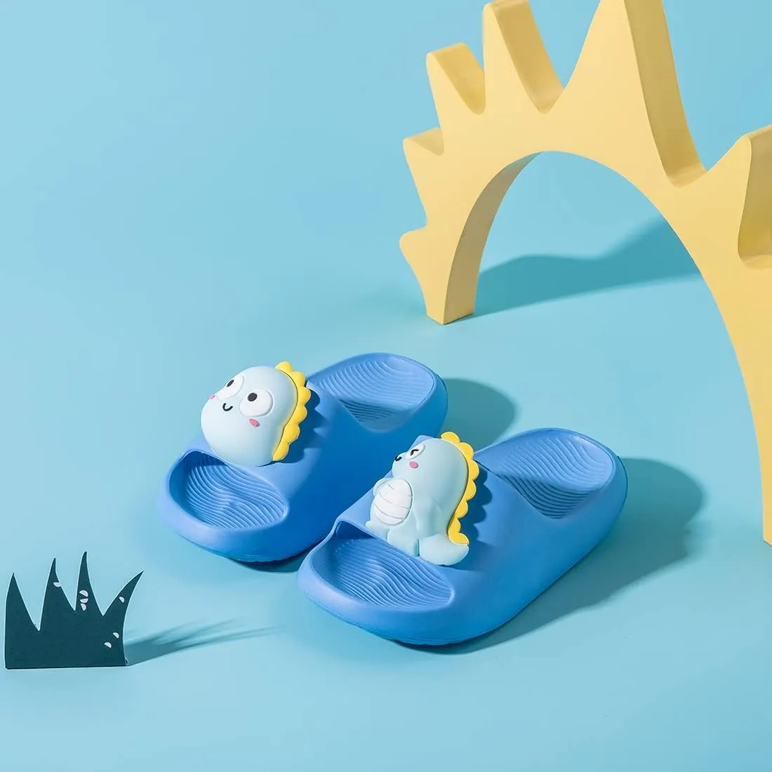 Fiedaz Kids Slides for Girls Boys Toddler Cloud Slides Animal Quick Drying Beach Slides Toddler Pool Shower Flip Flops Slippers