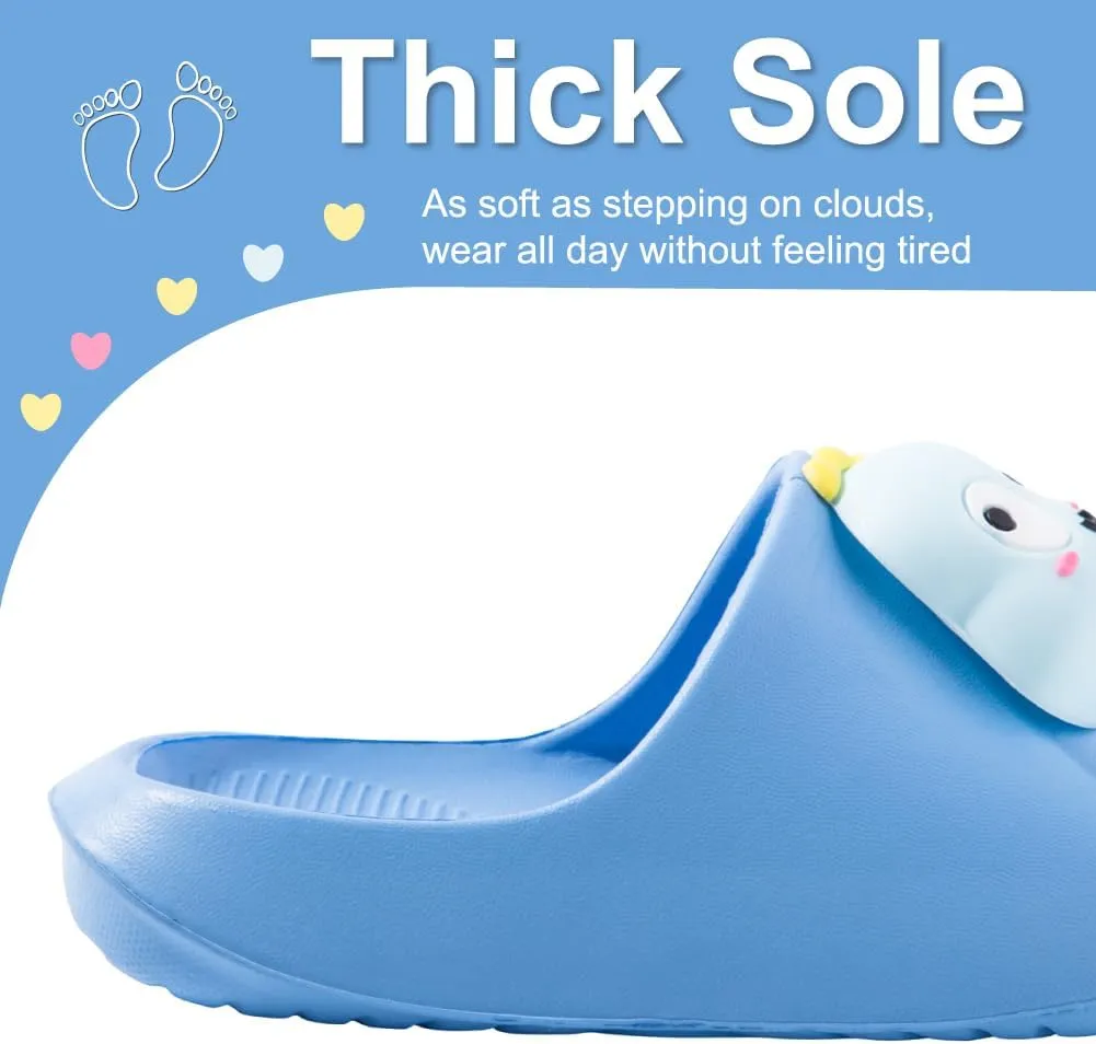 Fiedaz Kids Slides for Girls Boys Toddler Cloud Slides Animal Quick Drying Beach Slides Toddler Pool Shower Flip Flops Slippers