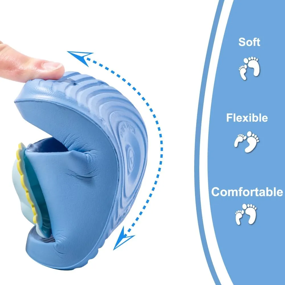 Fiedaz Kids Slides for Girls Boys Toddler Cloud Slides Animal Quick Drying Beach Slides Toddler Pool Shower Flip Flops Slippers