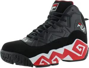 Fila Mens MB Heritage Sneaker,Black/Red,10.5