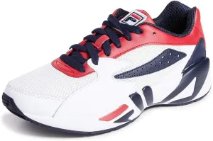 Fila Men's Mindblower Sneaker,White/Navy/Red,8.5