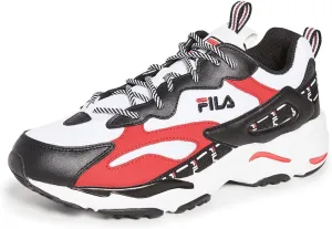 Fila Ray Tracer Tarvos Men's Sneaker 9 D(M) US White-Black-Red