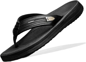 Flip Flop for Men Lightweight Summer Beach Sandals with Arch Support Comfortable Waterproof Non-Slip Sole Cushion Slip on Slippers Indoor Outdoor