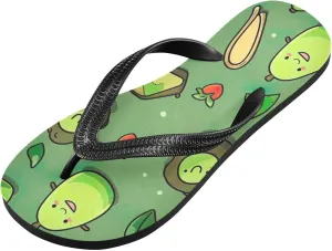 Flip Flop Sandal for Men Women Cartton Avocado Summer Thong Sandal Beach Water Shoes,XS
