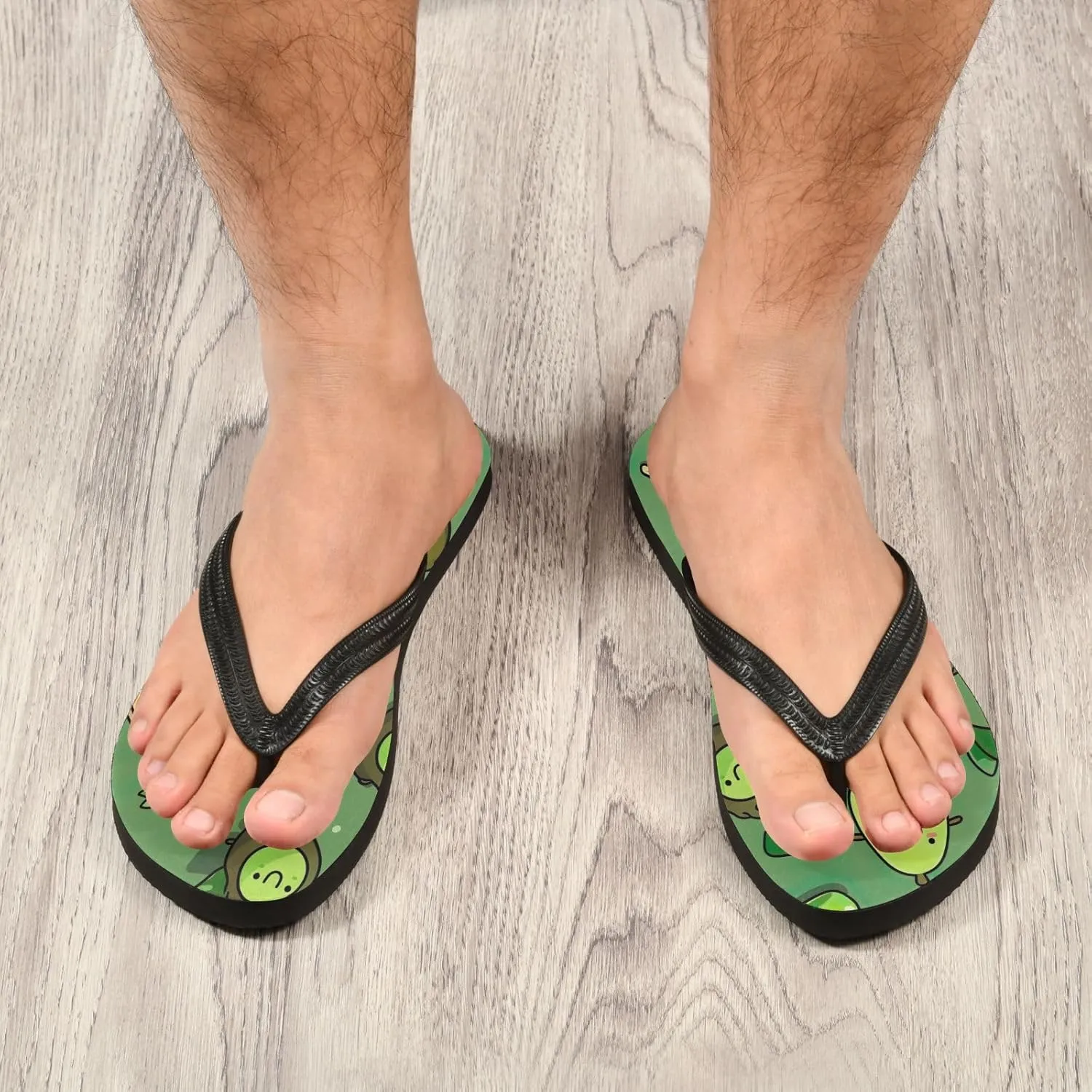 Flip Flop Sandal for Men Women Cartton Avocado Summer Thong Sandal Beach Water Shoes,XS