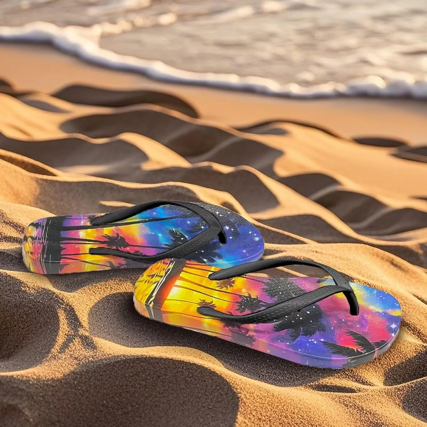Flip Flops for Women Slip on Walking Thong Sandals Arch Support Beach Pool Slide Slippers