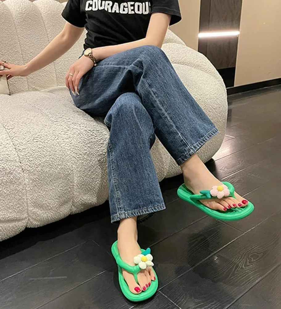 Flip Flops for Women Thick Sole Indoor and Outdoor Slippers Non-Slip Quick Drying Slippers Comfy Sandals Gifts for Bath
